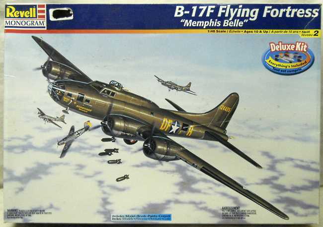 Revell 1/48 Boeing B-17F Memphis Belle Flying Fortress, 85-6652 plastic model kit